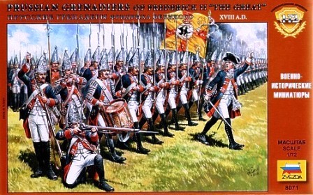 Image 0 of Zvezda 1/72 Prussian Grenadiers of Frederick II The Great XVIII AD (41)