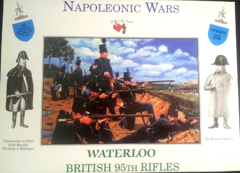 A Call To Arms Plastic 1/32 Napoleonic Wars: Waterloo British 95th Rifles 