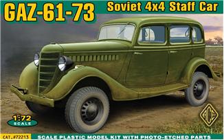 Image 0 of Ace Plastic Models 1/72 Soviet GAZ-61-73 4x4 Staff Car