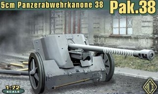 Image 0 of Ace Plastic Models 1/72 German 5cm Pak 38 WWII Gun