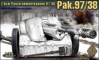 Image 0 of Ace Plastic Models 1/72 German 7.5cm Pak 97/38 WWII Gun