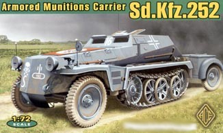 Image 0 of Ace Plastic Models 1/72 SdKfz 252 Armored Semi-Tracked Munitions Carrier