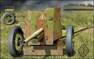 Image 0 of Ace Plastic Models 1/72 Soviet 45mm Anti-Tank Gun Model 1937