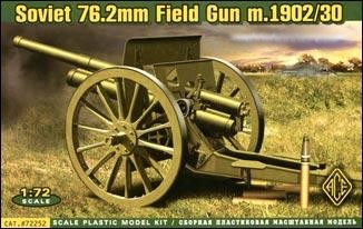 Ace Plastic Models 1/72 Soviet 76.2mm Mod. 1902/1930 Field Gun w/Limber