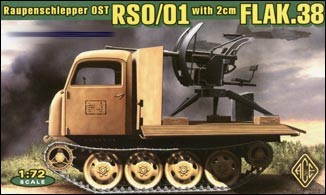 Image 0 of Ace Plastic Models 1/72 Raupenschlepper Ost (RSO) Type 1 WWII Tracked Vehicle w/