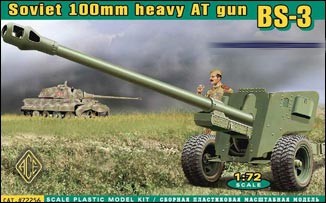 Image 0 of Ace Plastic Models 1/72 BS3 WWII Soviet 100mm Heavy Anti-Tank Gun