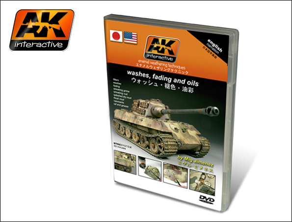 Image 0 of AK Interactive Washes, Fading, Oils Enamel Weathering Techniques (NTSC) DVD