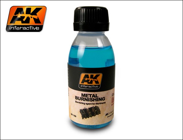 Image 0 of AK Interactive Metal Burnishing Fluid 100ml Bottle