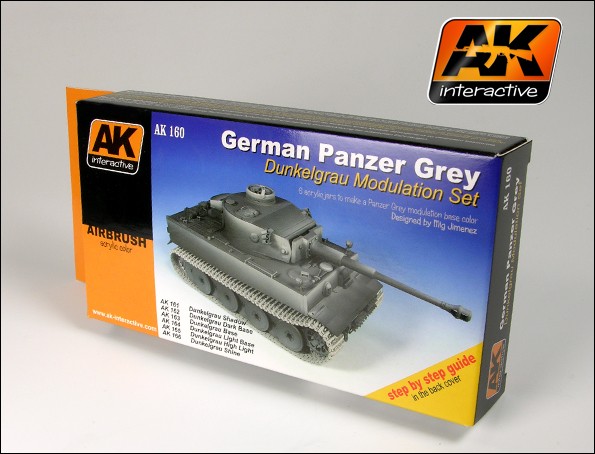 Image 0 of AK Interactive German Panzer Grey Modulation Acrylic Paint Set (6 Colors) 17ml B