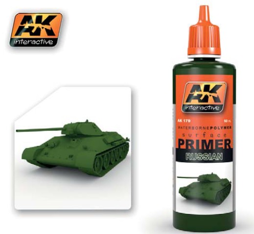 AK Interactive Russian Green Acrylic Primer 60ml Bottle