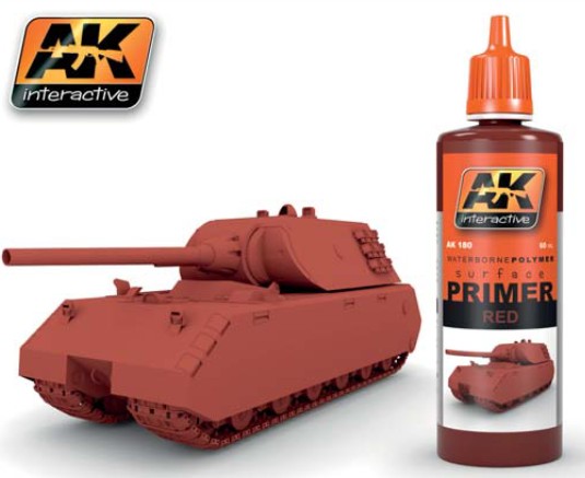 Image 0 of AK Interactive Red Acrylic Primer 60ml Bottle