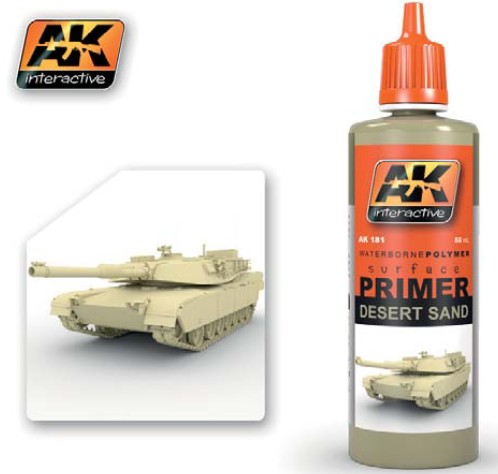 AK Interactive Desert Sand Acrylic Primer 60ml Bottle