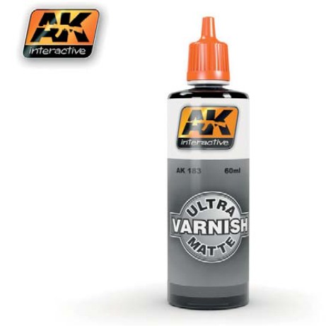 Image 0 of AK Interactive Ultra Matte Acrylic Varnish 60ml Bottle
