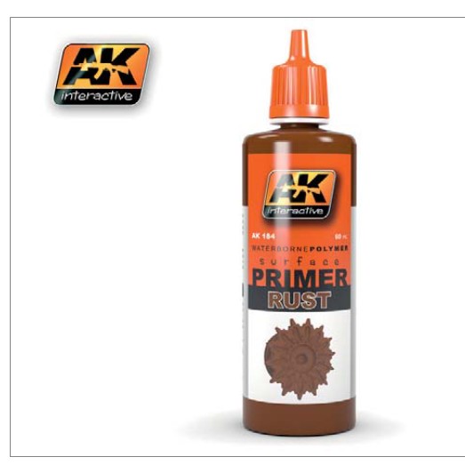 AK Interactive Rust Acrylic Primer 60ml Bottle