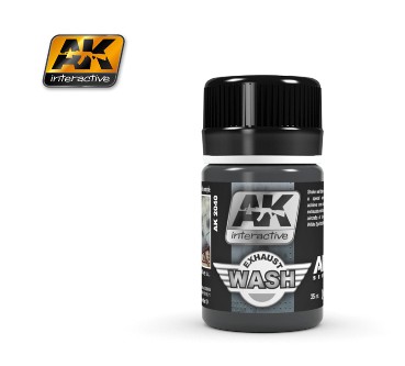 Image 0 of AK Interactive Air Series: Exhaust Enamel Wash 35ml Bottle