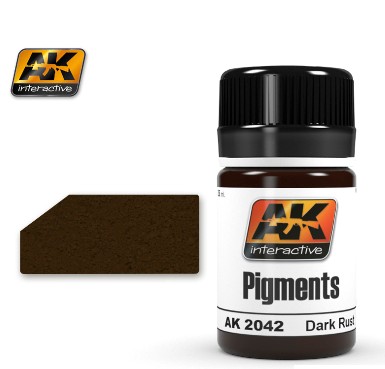 Image 0 of AK Interactive Dark Rust Pigment 35ml Bottle