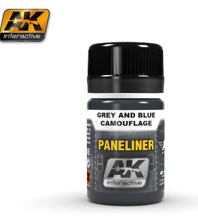 AK Interactive Air Series: Panel Liner Grey & Blue Camouflage Enamel Paint 35ml 