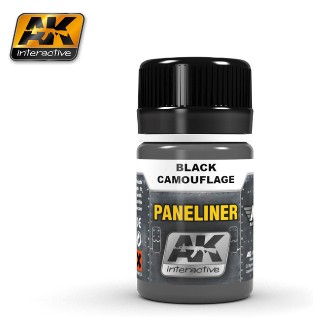 Image 0 of AK Interactive Air Series: Panel Liner Black Camouflage Enamel Paint 35ml Bottle