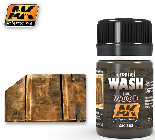 Image 0 of AK Interactive Wash for Wood Enamel Paint 35ml Bottle