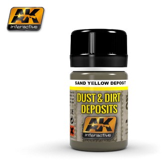 Image 0 of AK Interactive Dust & Deposit Sand Yellow Enamel Paint 35ml Bottle