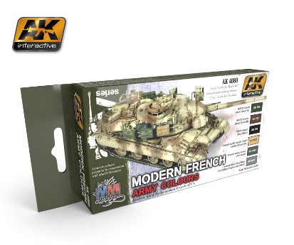Image 0 of AK Interactive Modern French Army Acrylic Paint Set (6 Colors) 17ml Bottles