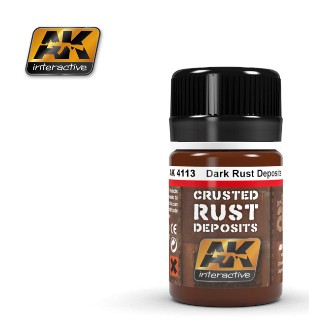 Image 0 of AK Interactive Dark Rust Crusted Deposits Enamel Paint 35ml Bottle