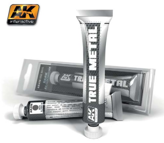 AK Interactive True Metal Wax Dark Aluminum 20ml Tube