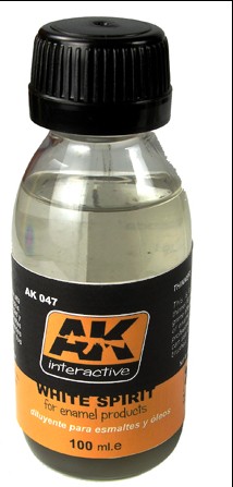 Image 0 of AK Interactive White Spirit Enamel Thinner 100ml Bottle