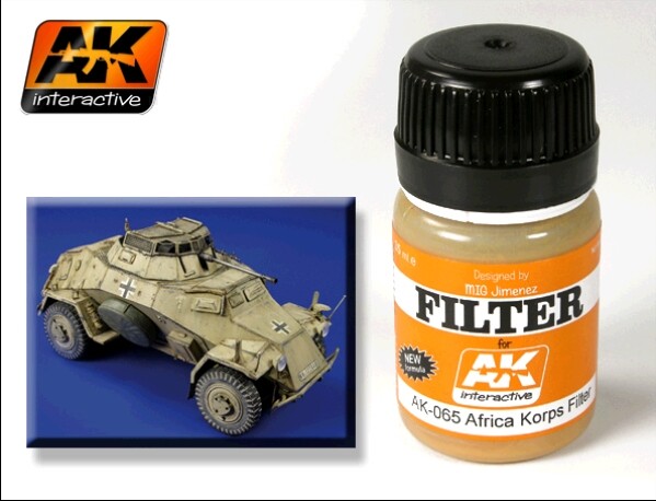 AK Interactive Afrika Korps Filter Enamel Paint 35ml Bottle