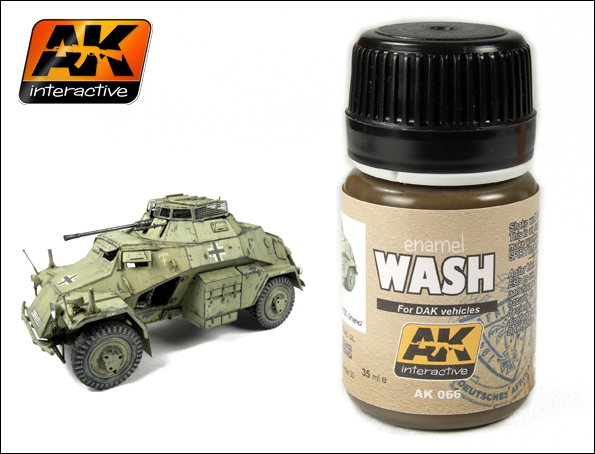Image 0 of AK Interactive DAK Vehicle Wash Enamel Paint 35ml Bottle