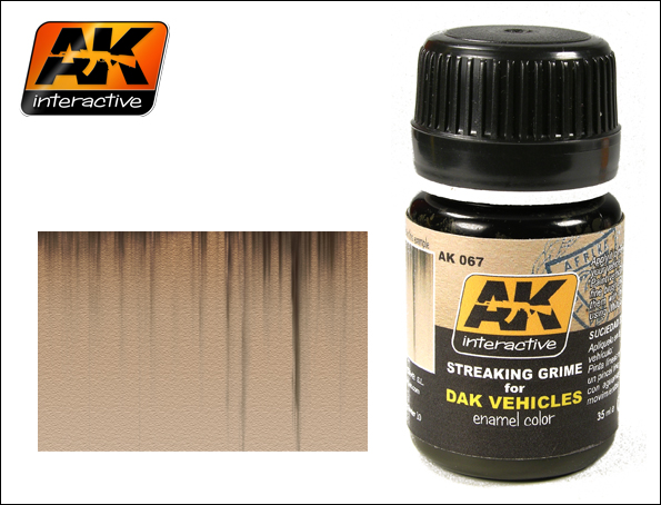 AK Interactive DAK Vehicle Streaking Grime Enamel Paint 35ml Bottle