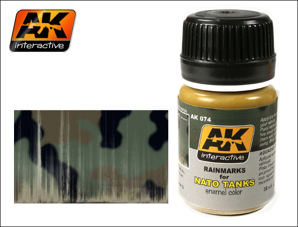 Image 0 of AK Interactive NATO Tank Rainmarks Enamel Paint 35ml Bottle