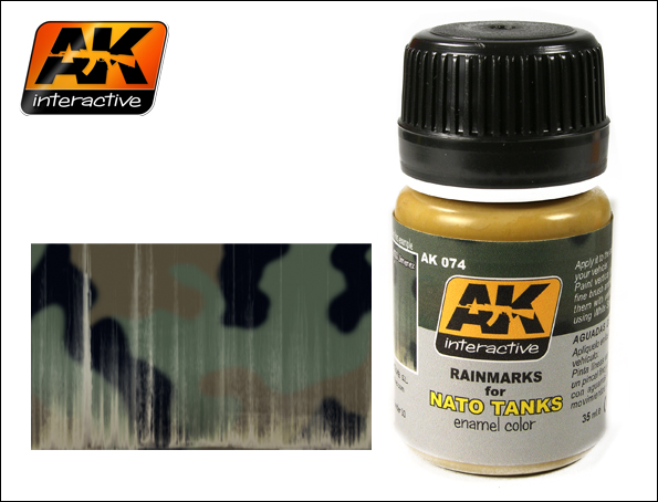 AK Interactive NATO Tank Rainmarks Enamel Paint 35ml Bottle