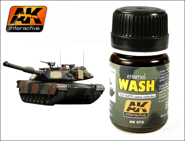 Image 0 of AK Interactive NATO Vehicle Wash Enamel Paint 35ml Bottle