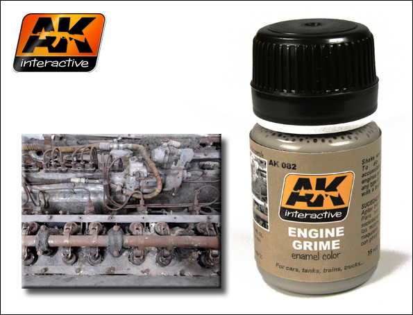 Image 0 of AK Interactive Engine Grime Enamel Paint 35ml Bottle