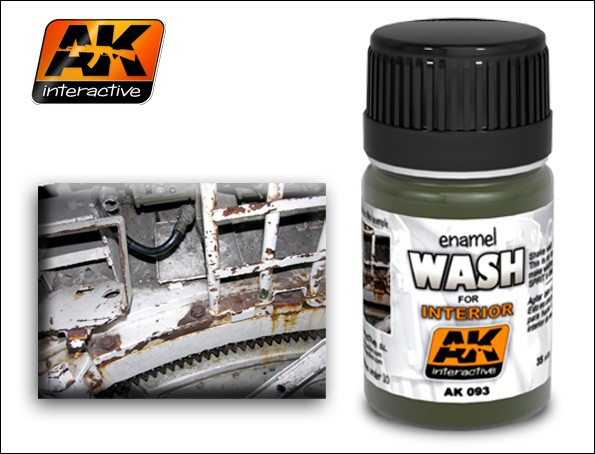 Image 0 of AK Interactive Interior Wash Enamel Paint 35ml Bottle