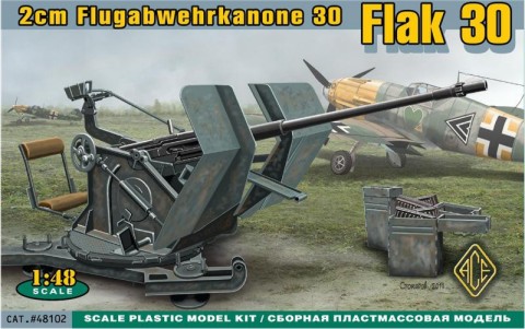 Ace Plastic Models 1/48 2cm Flak 30 Gun