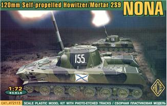 Image 0 of Ace Plastic Models 1/72 Mortar 2S9 Nona Tank w/120mm Self-Propelled Howitzer