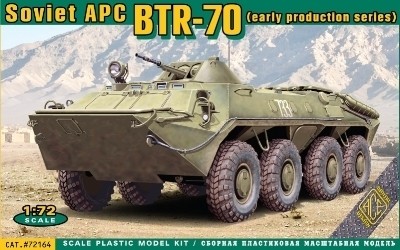 Image 0 of Ace Plastic Models 1/72 BTR70 Early Production Soviet Armored Personnel Carrier