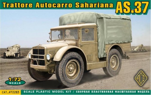 Ace Plastic Models 1/72 AS37 Trattore Autocarro Sahariana