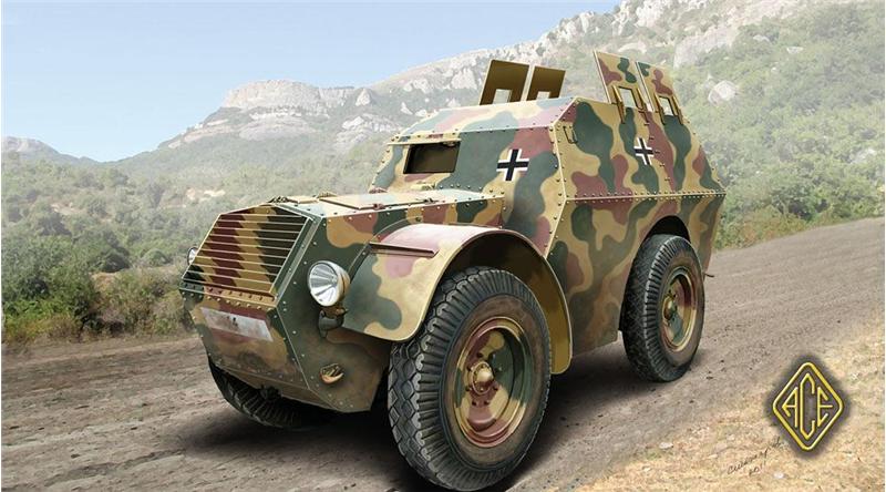 Image 0 of Ace Plastic Models 1/72 Autoprotetto S37 Armored Car