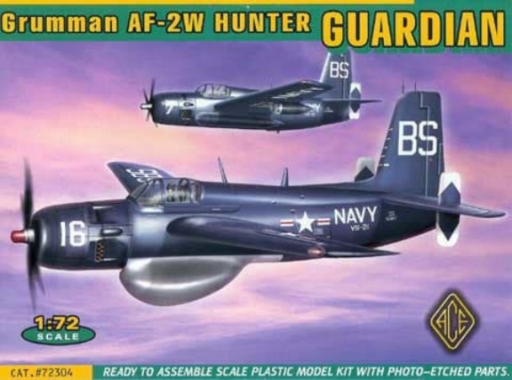 Image 0 of Ace Plastic Models 1/72 AF2W (Hunter) Guardian Bomber