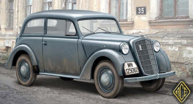 Image 0 of Ace Plastic Models 1/72 Olympia Model 1937 Saloon Staff Car