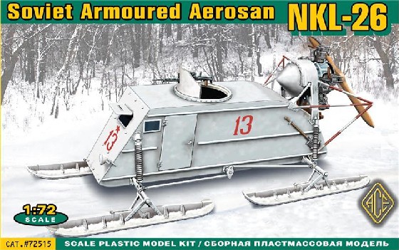 Image 0 of Ace Plastic Models 1/72 Soviet NKL26 Armored Aerosan