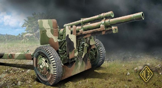 Image 0 of Ace Plastic Models 1/72 M2A1 105mm US Field Howitzer Gun