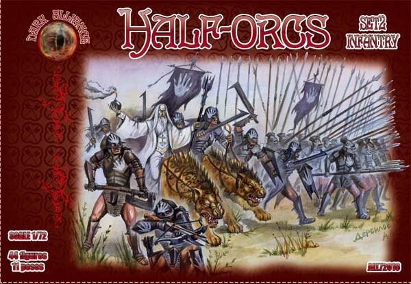 Image 0 of Dark Alliance 1/72 Half Orcs Set #2 Infantry Figures