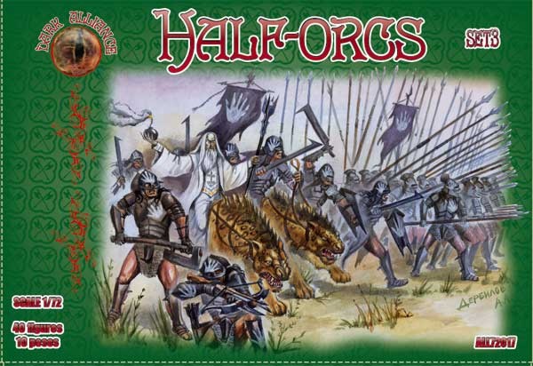 Dark Alliance 1/72 Half Orcs Set # 3 Figures