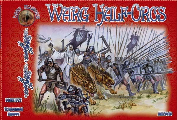 Image 0 of Dark Alliance 1/72 Warg Half Orcs Figures