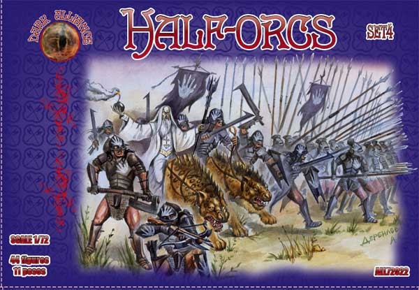 Image 0 of Dark Alliance 1/72 Half Orcs Set #4 Figures (44)
