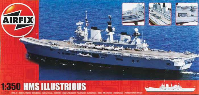 Image 0 of Airfix 1/350 HMS Illustrious British Aircraft Carrier